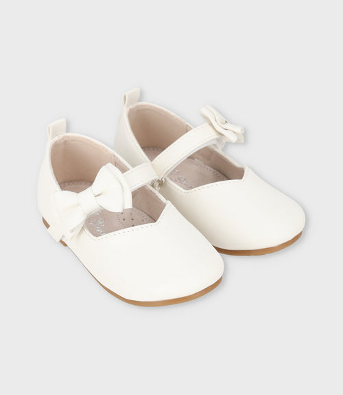 Bailarina bebé con lazo 19 / Blanco