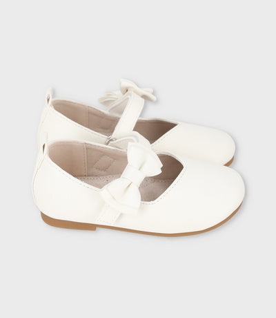 Bailarina bebé con lazo 19 / Blanco