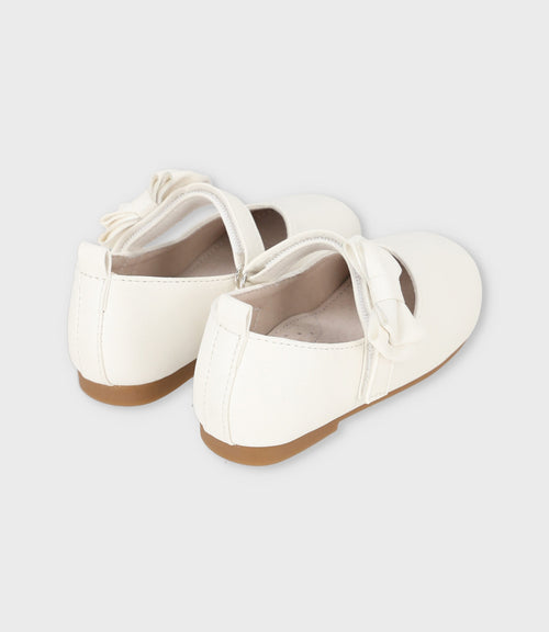 Bailarina bebé con lazo 19 / Blanco