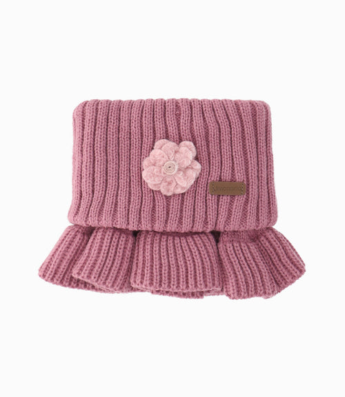 Cuello niña tejido Talla única / Palo Rosa