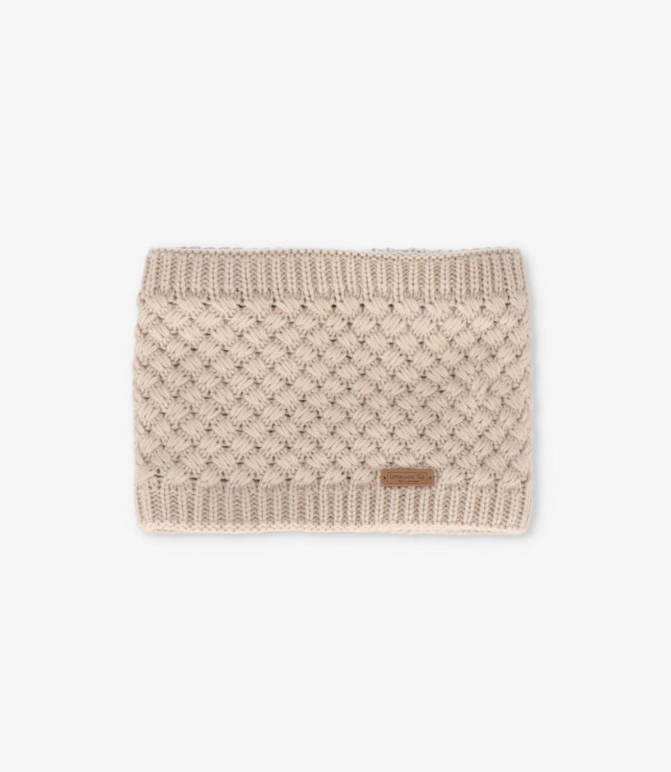 Cuello niña trenzado Talla única / Beige