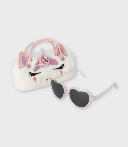 Lente con estuche niña arcoiris