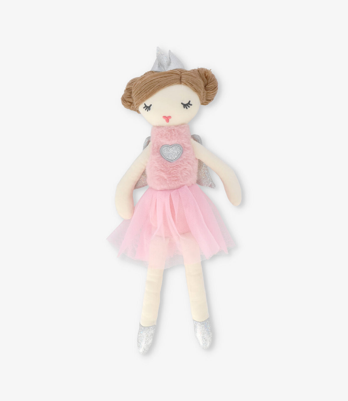 Muñeca niña con brillos Talla única / Blanco