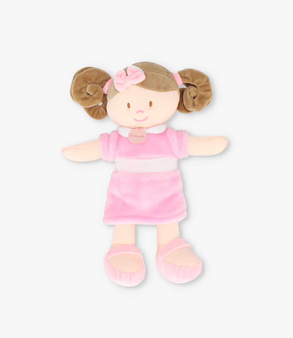 Muñeca niña con vestido Talla única / Rosado