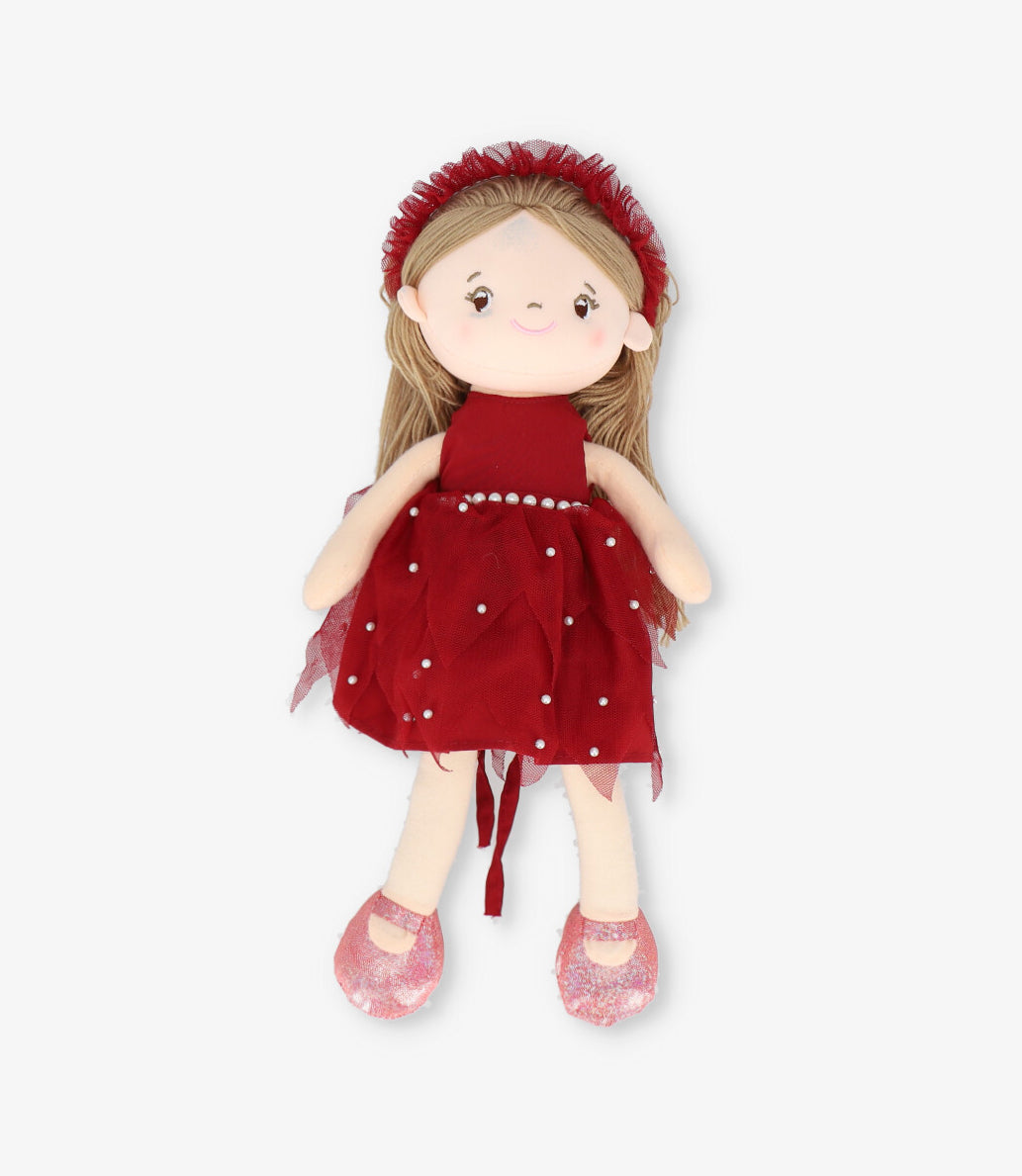 Muñeca niña con vestido Talla única / Rosado