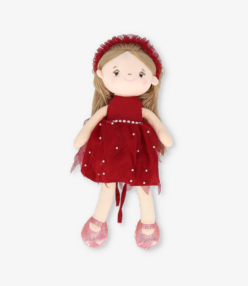 Muñeca niña con vestido Talla única / Rosado