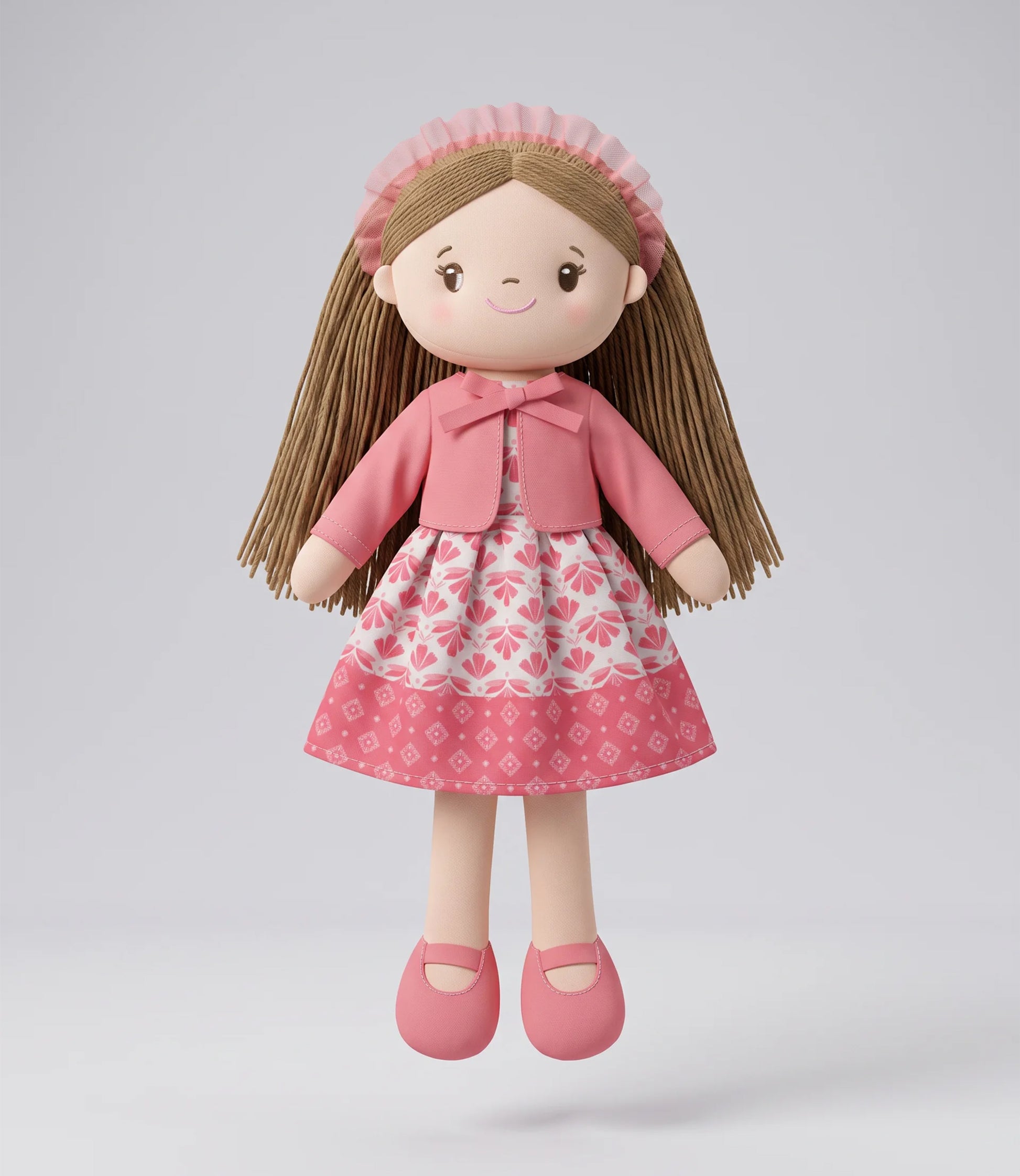 Muñeca niña con vestido boho Talla única / Varios