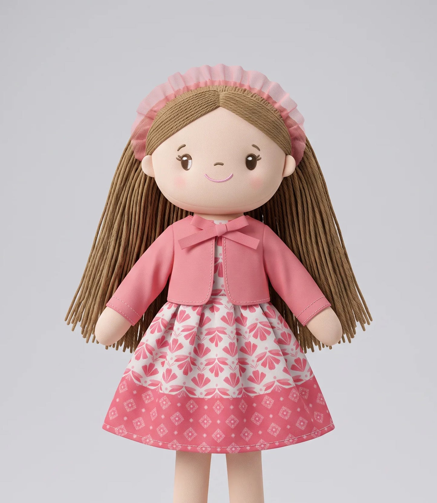 Muñeca niña con vestido boho Talla única / Varios