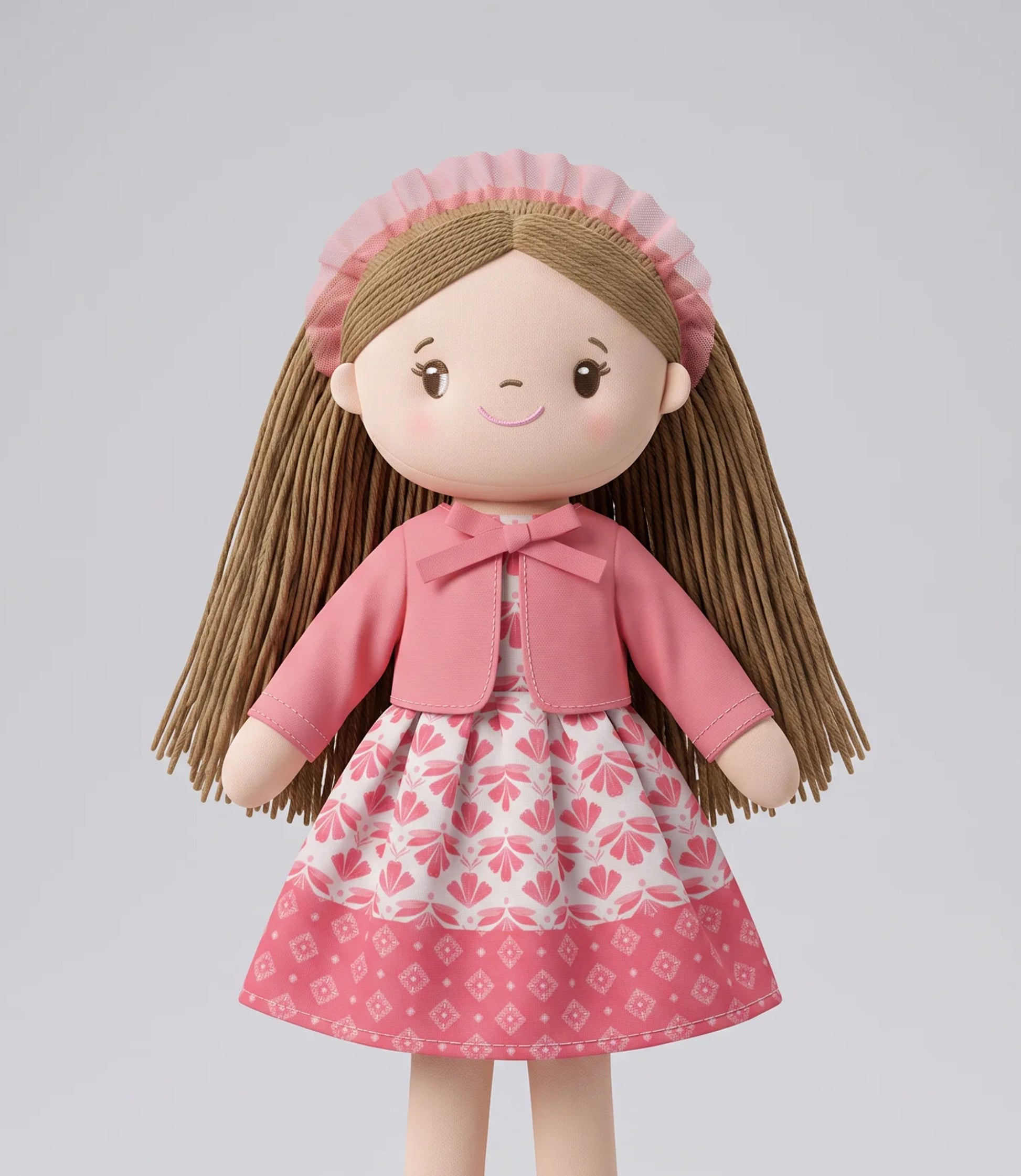 Muñeca niña con vestido boho Talla única / Varios