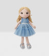 Muñeca niña con vestido celeste