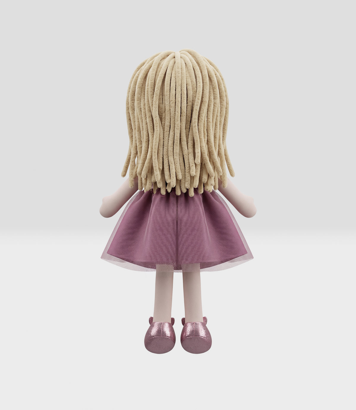 Muñeca niña con vestido Talla única / Palo Rosa