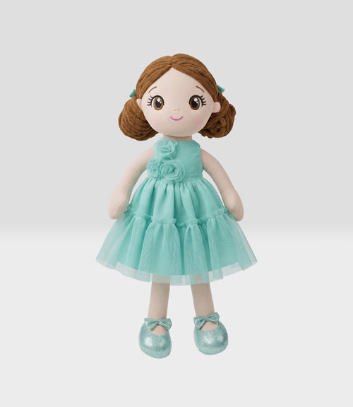 Muñeca nña con vestido Talla única / Celeste