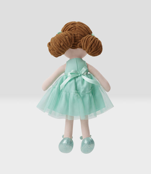 Muñeca nña con vestido Talla única / Celeste