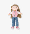 Muñeca niña con chaqueta varsity
