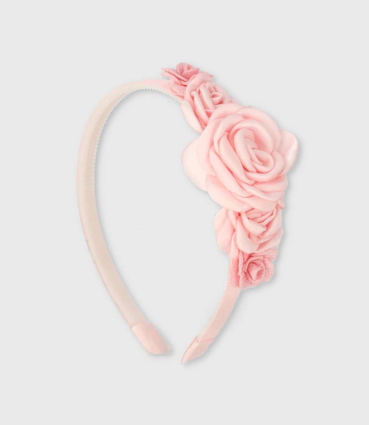 Cintillo niña con flores Talla única / Rosado