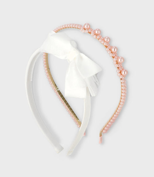 Cintillo niña con lazo Talla única / Blanco