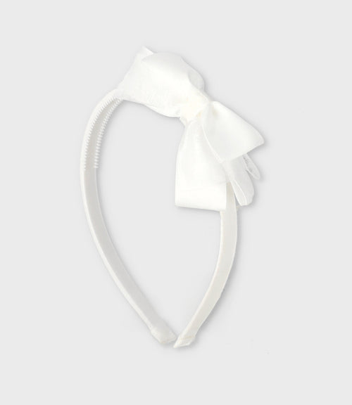 Cintillo niña con lazo Talla única / Blanco