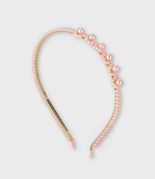 Cintillo niña con lazo Talla única / Blanco