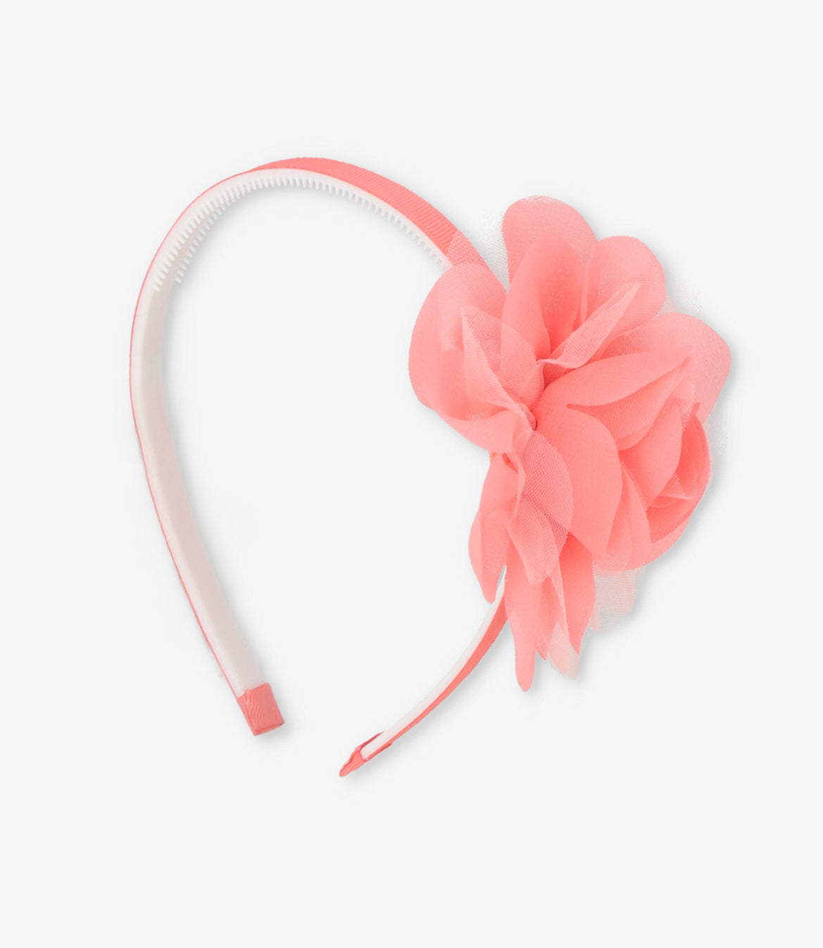 Cintillo niña con rosa Talla única / Coral