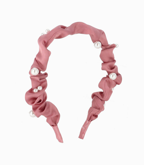 Cintillos Niña Con Perlas y Flores