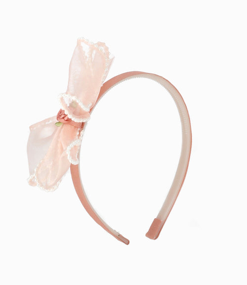 Cintillos Niña Con Lazo y Flores