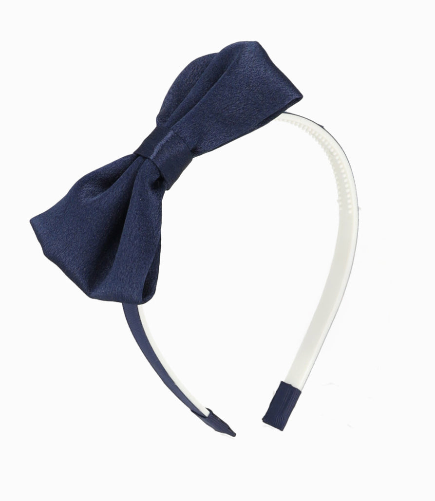 Cintillo niña con cinta Talla única / Azul Marino