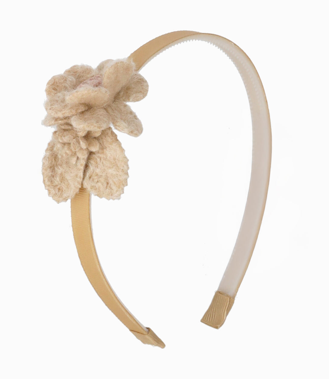 Cintillo niña con flor Talla única / Blanco