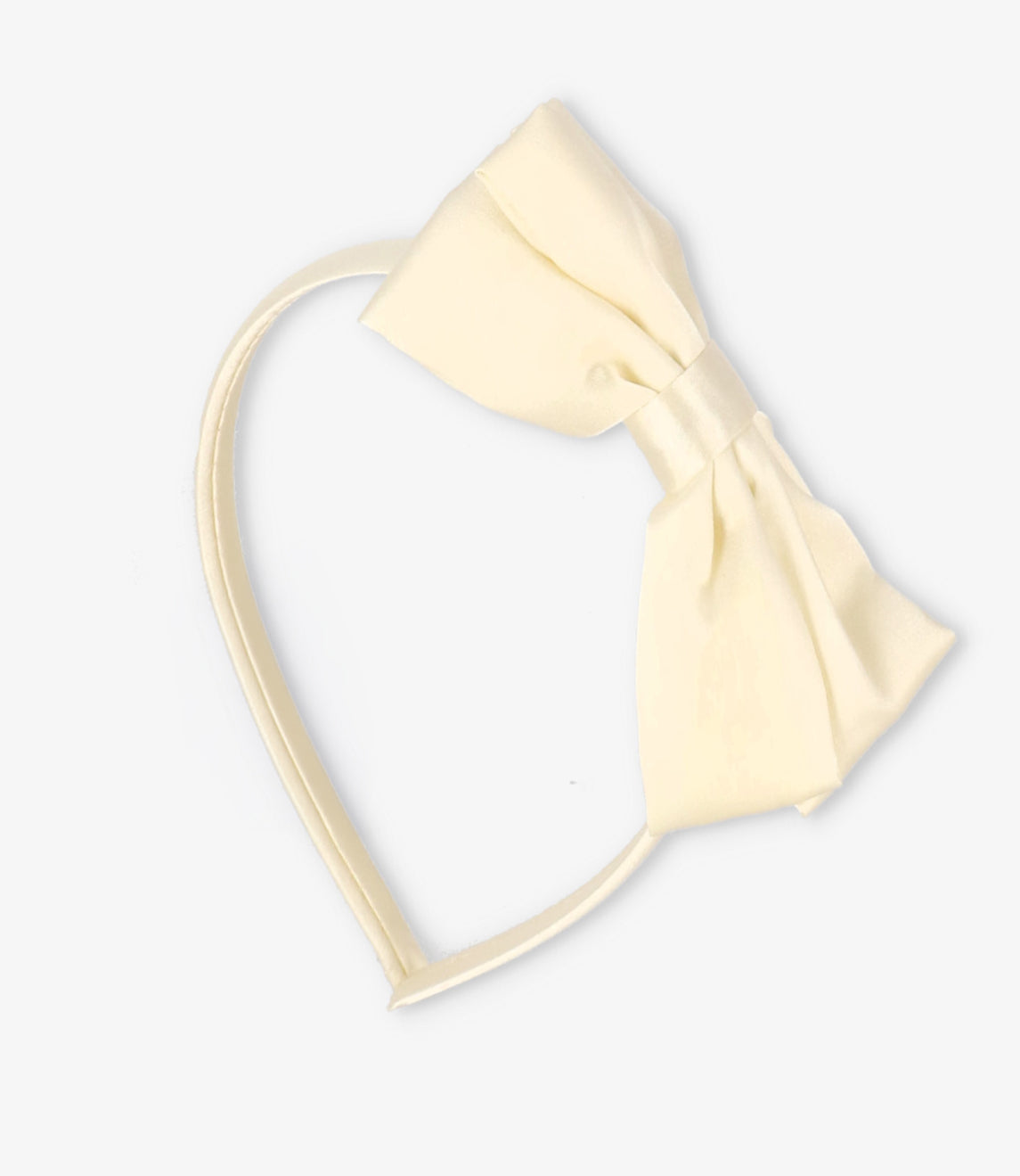 Cintillo niña con lazo Talla única / Crudo