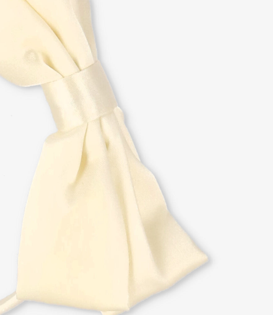 Cintillo niña con lazo Talla única / Crudo