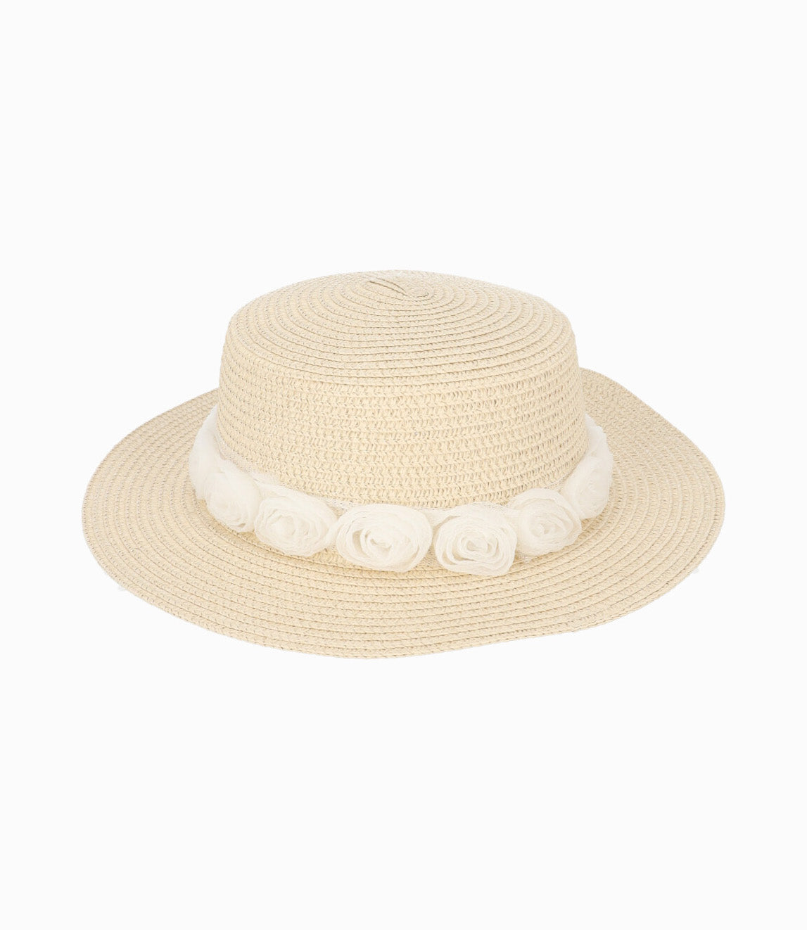 Sombrero niña con flores