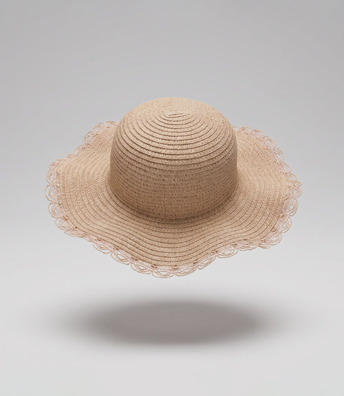 Sombrero niña con lazo 12-18 meses / Rosado