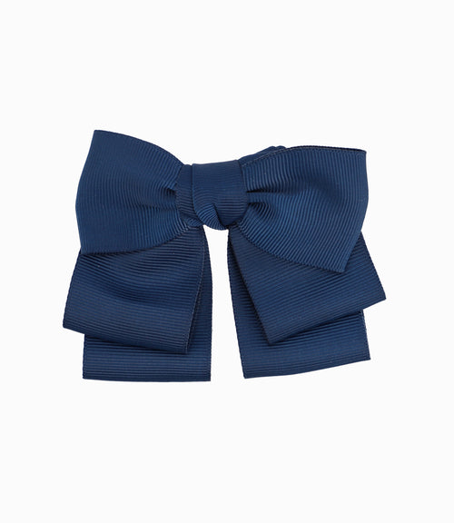 Pinche Niña Con Lazo Talla Única / Azul Marino