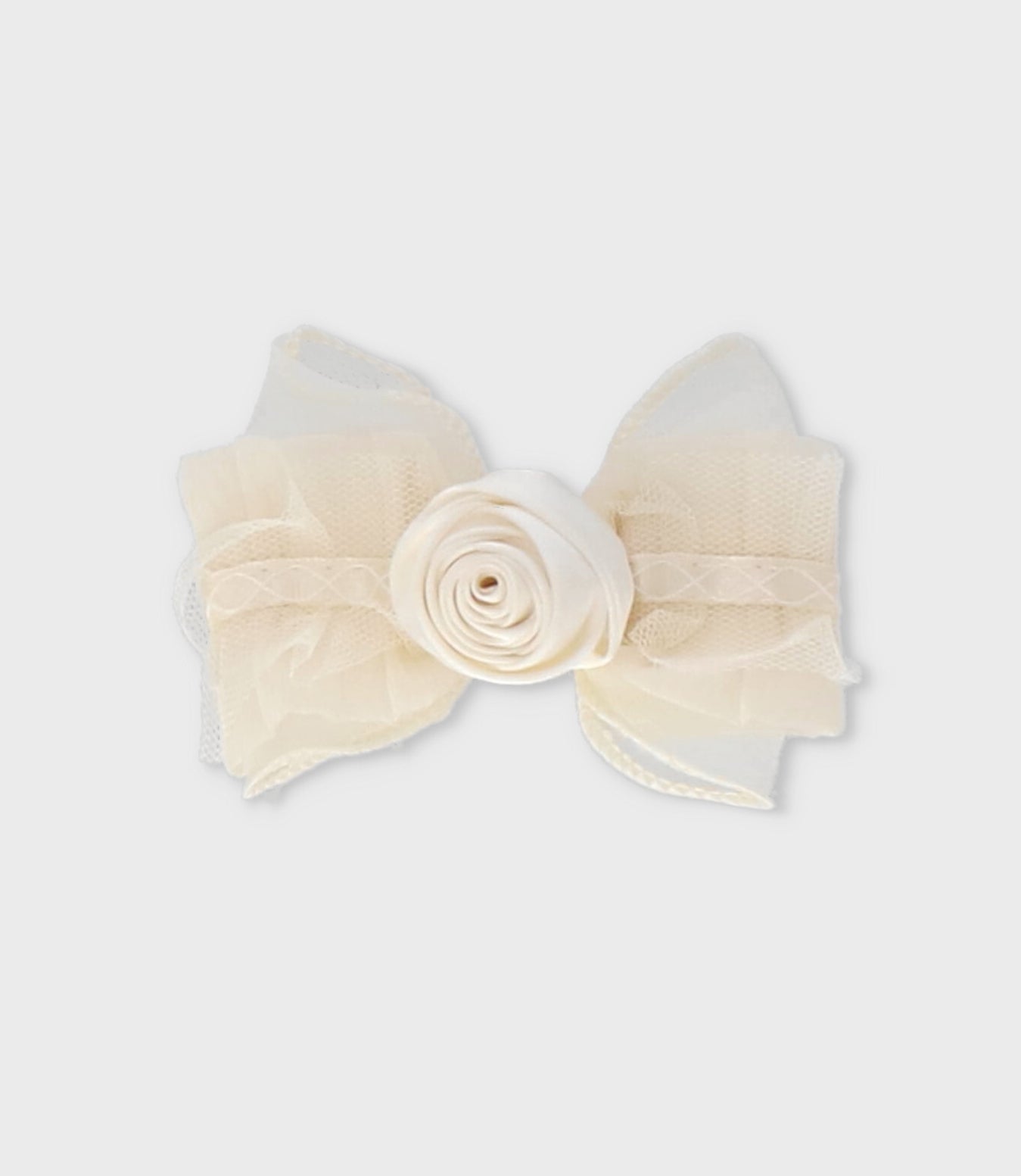 Pinche niña lazo Talla única / Blanco