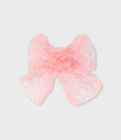Pinche niña lazo Talla única / Rosado