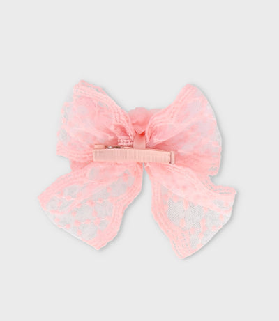 Pinche niña lazo Talla única / Rosado