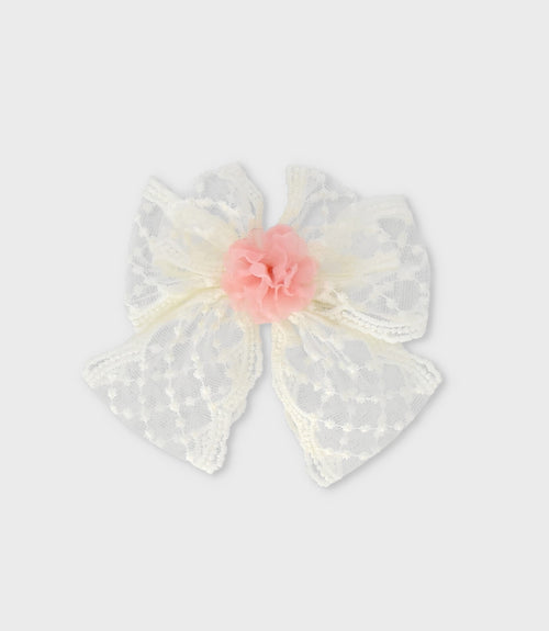 Pinche niña lazo Talla única / Blanco