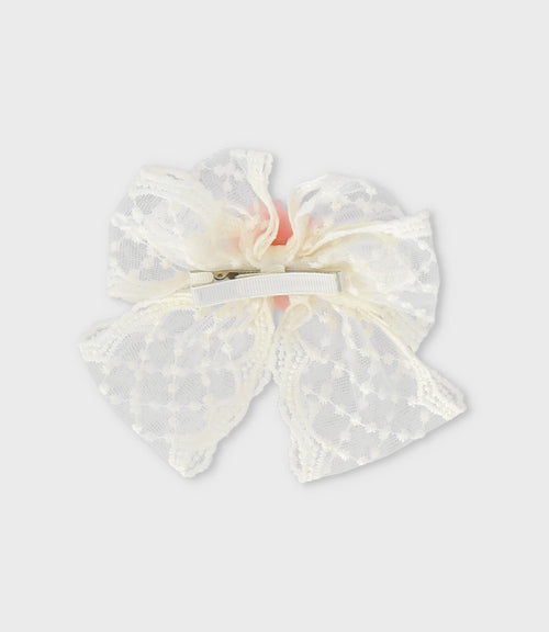 Pinche niña lazo Talla única / Blanco