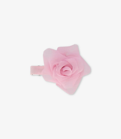 Pinche niña con flor