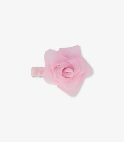 Pinche niña con flor