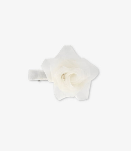 Pinche niña con flor