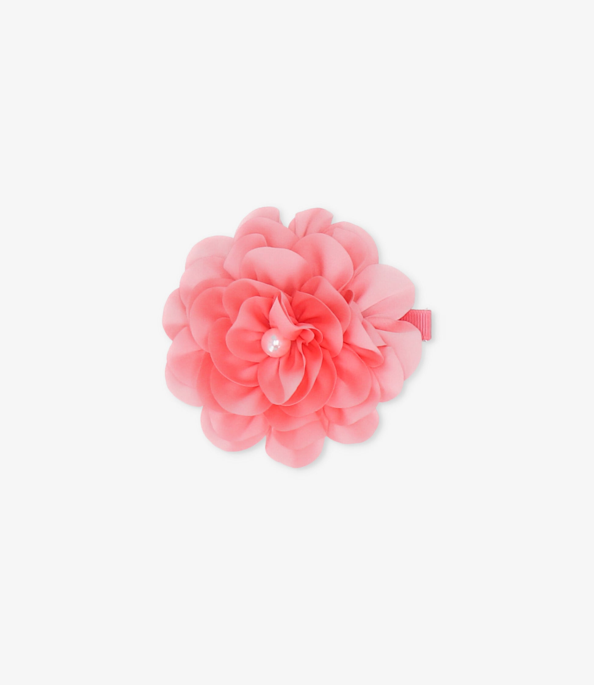 Pinche niña con flor Talla única / Rosado