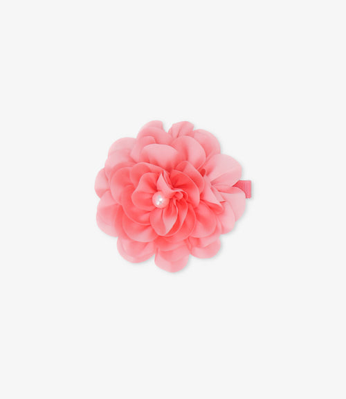 Pinche niña con flor Talla única / Rosado