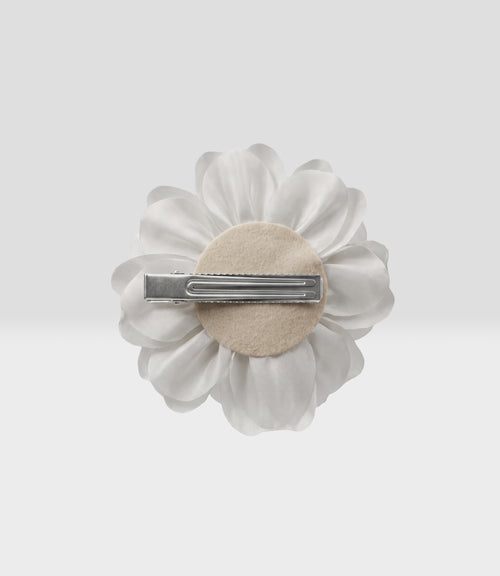 Pinche niña de flor Talla única / Blanco