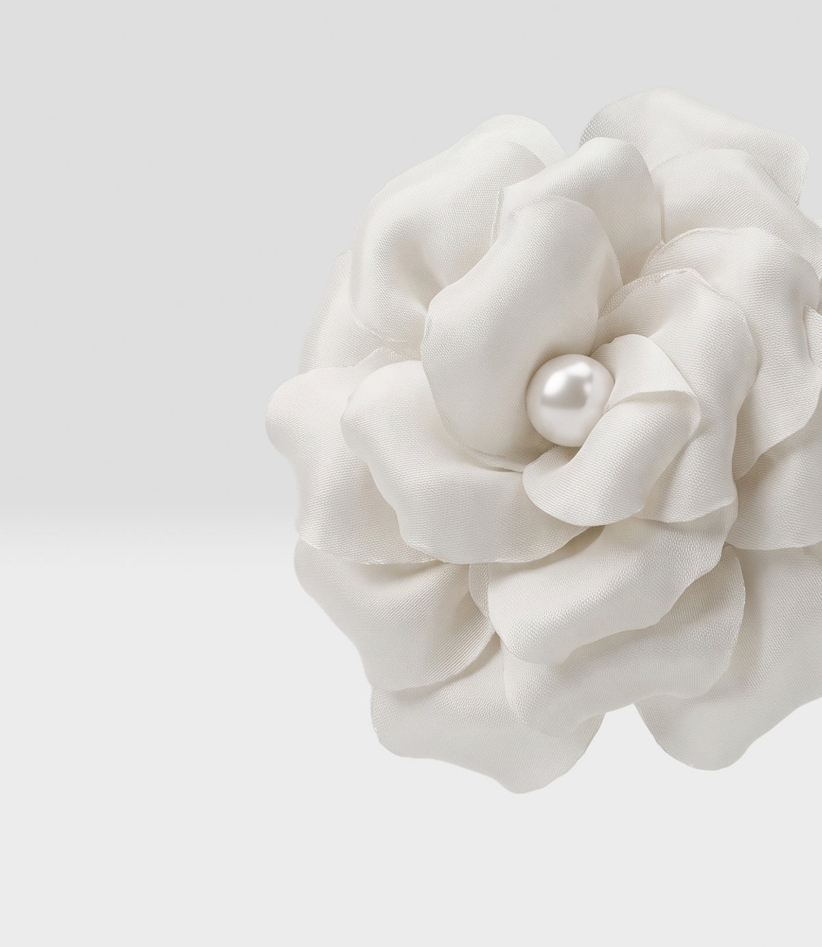 Pinche niña de flor Talla única / Blanco