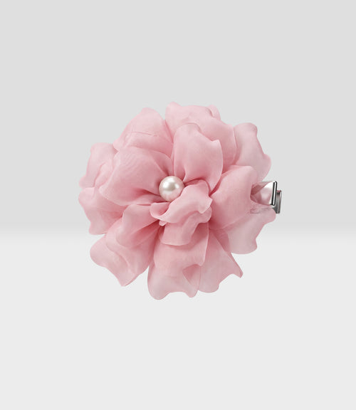 Pinche niña de flor Talla única / Rosado