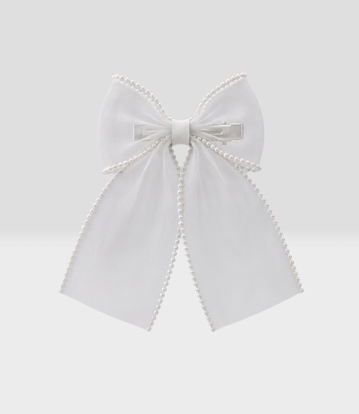 Pincha niña lazo Talla única / Blanco