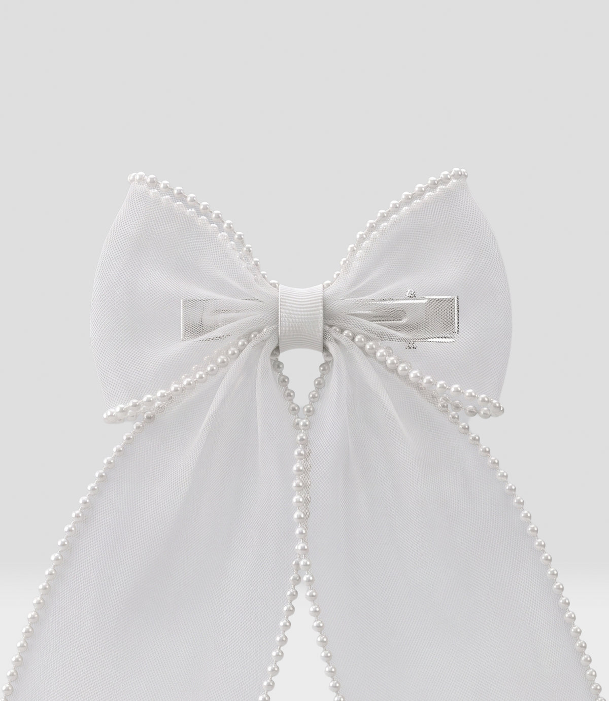 Pincha niña lazo Talla única / Blanco