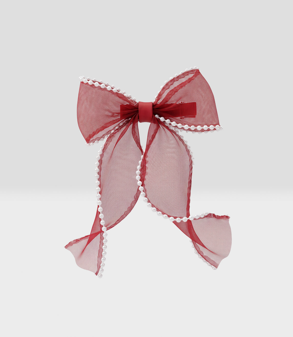 Pincha niña lazo Talla única / Rojo