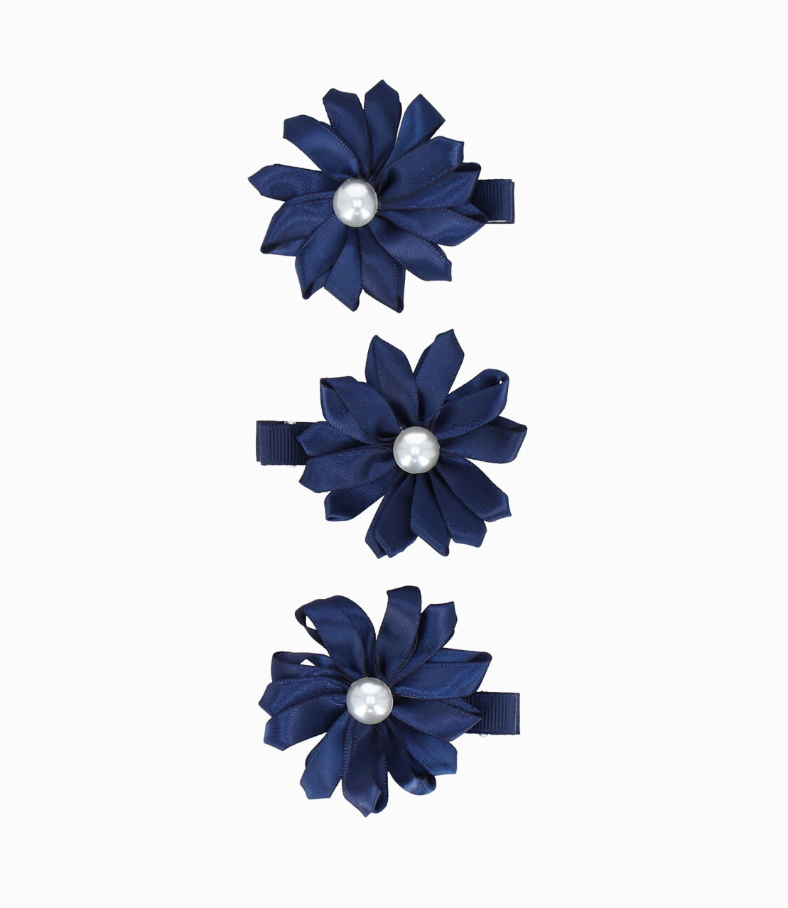 Pinche niña flor Talla única / Azul Marino