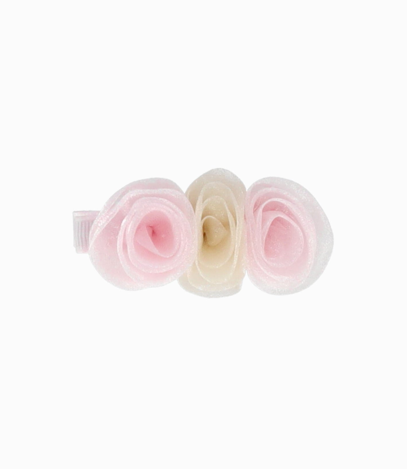 Pinche niña con flores Talla única / Rosado